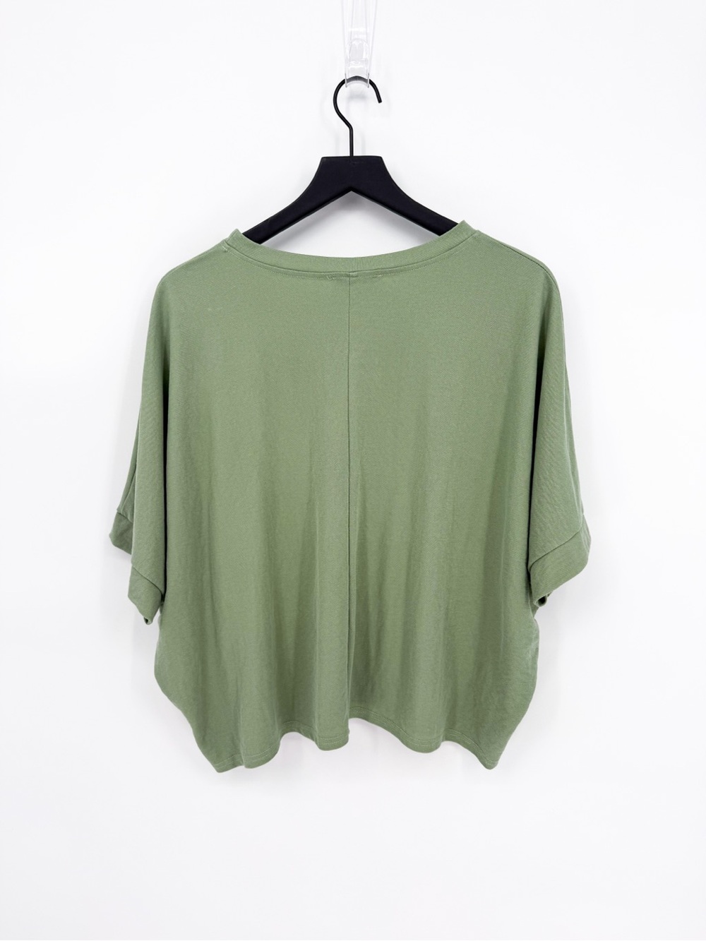 ☀️ 3/$25 Pinch Green Boxy Slouchy Short Sleeve Top Large - Picture 3 of 6